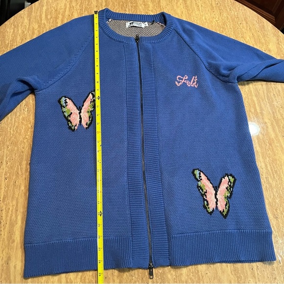 FELT Web Knit Zip Sweater Size L - Picture 11 of 16